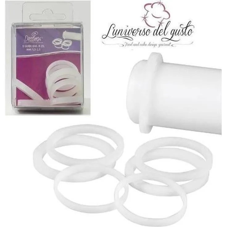 DECORA 9260275 6ER-Pack FÜHRUNGSRINGE FÜR ROLLSTÄBE GROß