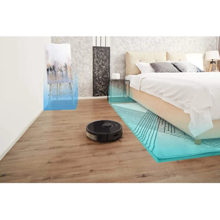 Roborock S5 Max Saugroboter mit Wischfunktion, 150 min Akkubetrieb, 2.000 Pa Saugleistung, App- und Sprachsteuerung, Hindernisüberwindung, intelligente Wegplanung, virtuelle Wände, schwarz – Bild 11