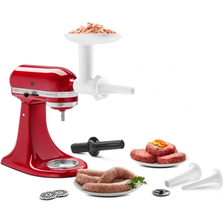 KitchenAid 5KSMSSA Wurstfüllhorn mit 2 Kegeln, für Fleischwolf 5KSMFGA – Bild 3