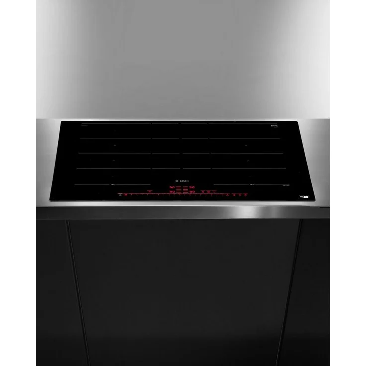 Bosch PXY801DW4E Induktionskochfeld, Einbaugerät, Betriebsart elektrisch, Anzahl Kochstellen 4, Direct Select, Flex Induction-Zone, Home Connect, flächenbündig (integriert), schwarz – Bild 3