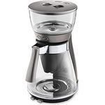 De'Longhi Clessidra ICM 17210 Filterkaffeemaschine, Zubereitung nach ECBC Standards und klassischem Schwallbrühverfahren, Thermostat für ideale Temperatur, bis zu 10 Tassen, 1,25 Liter, silber