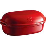 Emile Henry EH509501 Brot, Keramik, handgefertigt Rot Grand Cru