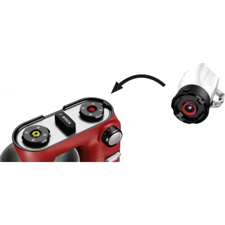 Bosch MUM9A66R00 OptiMUM Küchenmaschine mit Planetenrührwerk, 1600W, 5,5L Schüssel, rot, Serie: MUM9 – Bild 5