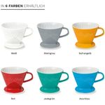 Creano Handfilter, Porzellan, Zubehör für Filtertüten 2 und 4