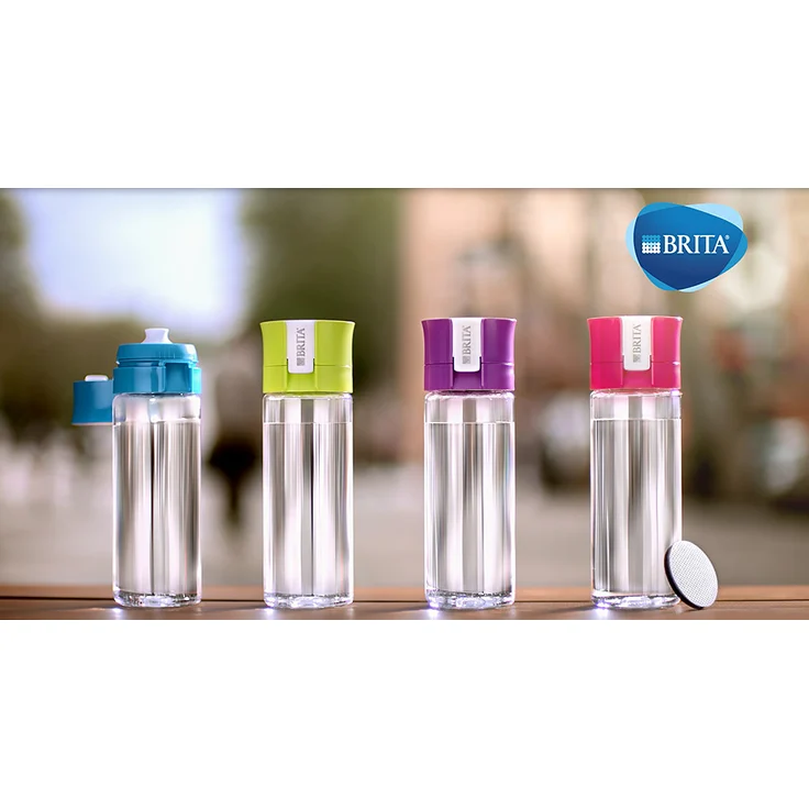BRITA fill&go Vital Wasserfilter-Flasche, Praktische Trinkflasche mit Wasserfilter für unterwegs aus BPA-freiem Kunststoff, blau – Bild 5