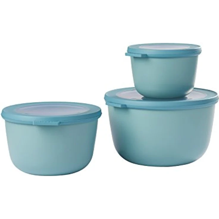 Mepal 500+1000+2000 Green cirqula Set 3 dlg, Plastik, Nordic Grün, 19.2 x 12 cm – Bild 1