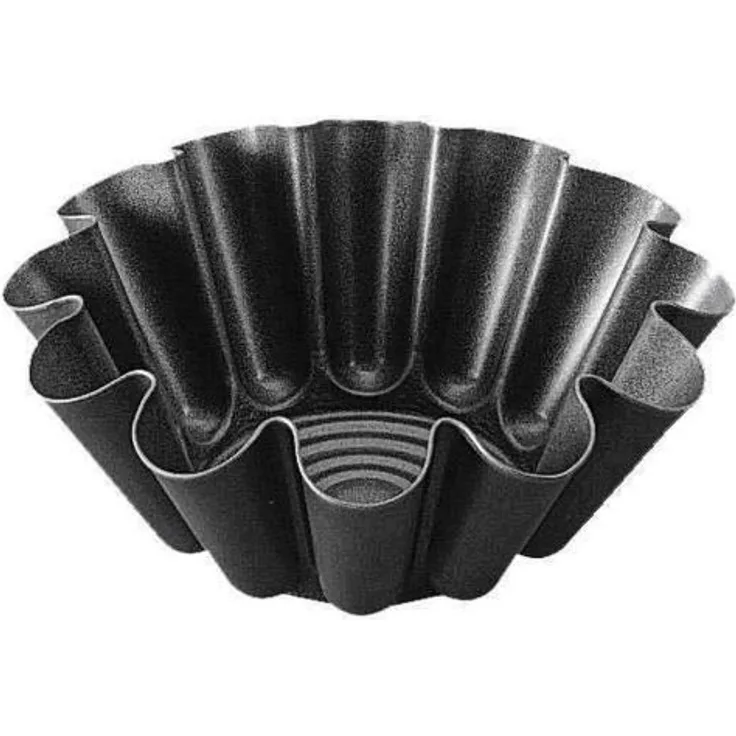 BALLARINI Patisserie Puddingform scanellato, Aluminium, schwarz, Durchmesser 22 cm
