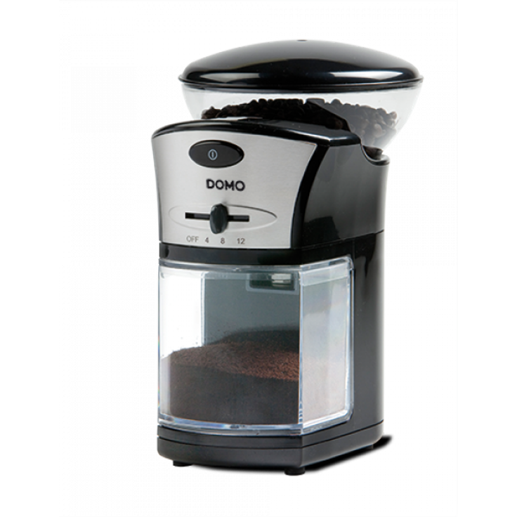 Domo DO-442KM Elektrische Kaffeemühle, Schwarz 