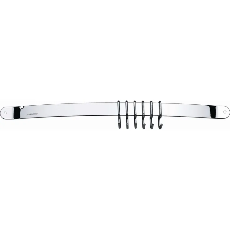 Lagostina 12335390100 Edelstahl Küchenhelfer, Hakenleiste (6 Haken)