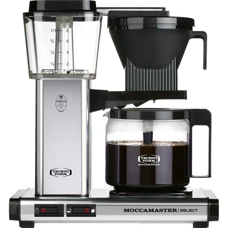 Moccamaster Filter Kaffeemaschine KBG Select, 1.25 Liter, 1520 W, Polished Silver – Bild 1