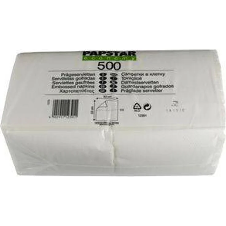 PAPSTAR Servietten, 330 x 330 mm, 1-lagig, weiß