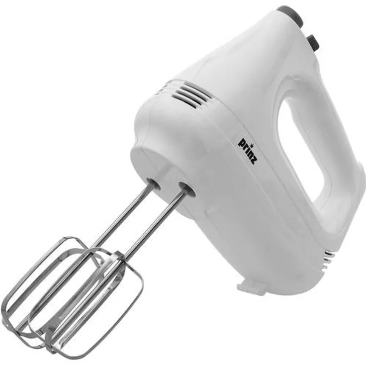 Prinz PZ-HM1 Handmixer 200W, 6 Geschwindigkeiten, Turbostufe, weiß