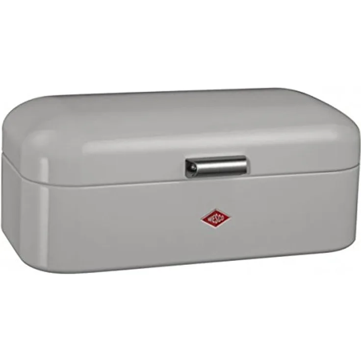 Wesco 235 201 Grandy Brotkasten cool Grey 22x42x17cm L-B-H, Edelstahl, Grau