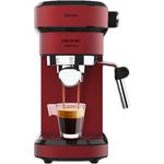 Cecotec Cafelizzia 790 Manuelle Express-Kaffeemaschine, Shiny 1,2 L 20 bar, 1350 W, rot