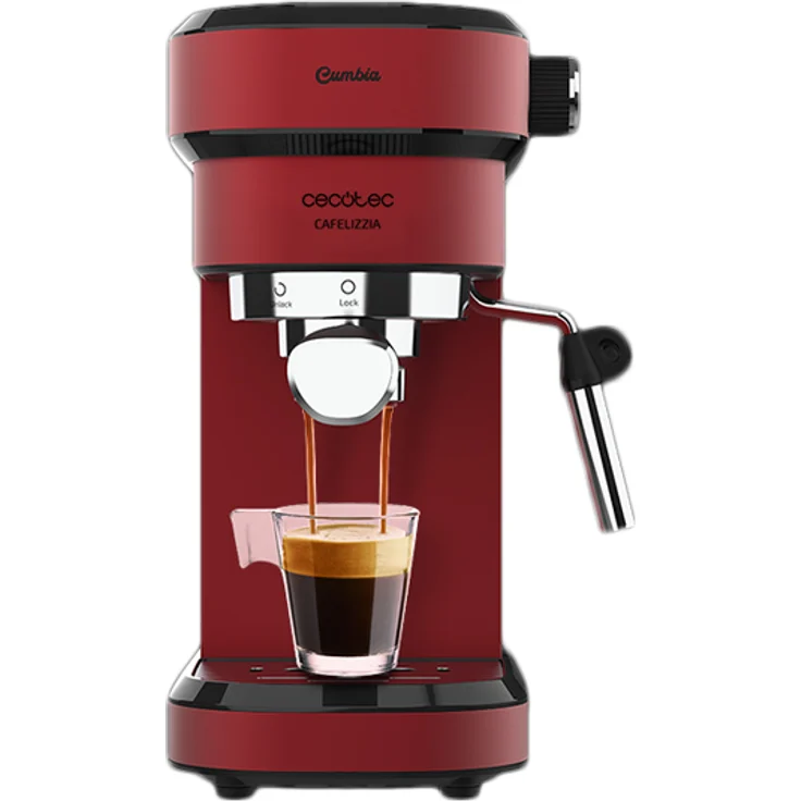 Cecotec Cafelizzia 790 Manuelle Express-Kaffeemaschine, Shiny 1,2 L 20 bar, 1350 W, rot – Bild 1