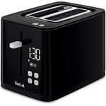 Tefal Smart & Light TT640810 Toaster, digital, 7 Positionen, Schwarz Toaster Schwarz