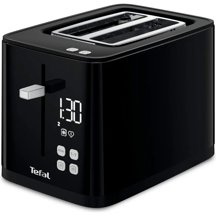 Tefal Smart & Light TT640810 Toaster, digital, 7 Positionen, Schwarz Toaster Schwarz – Bild 1