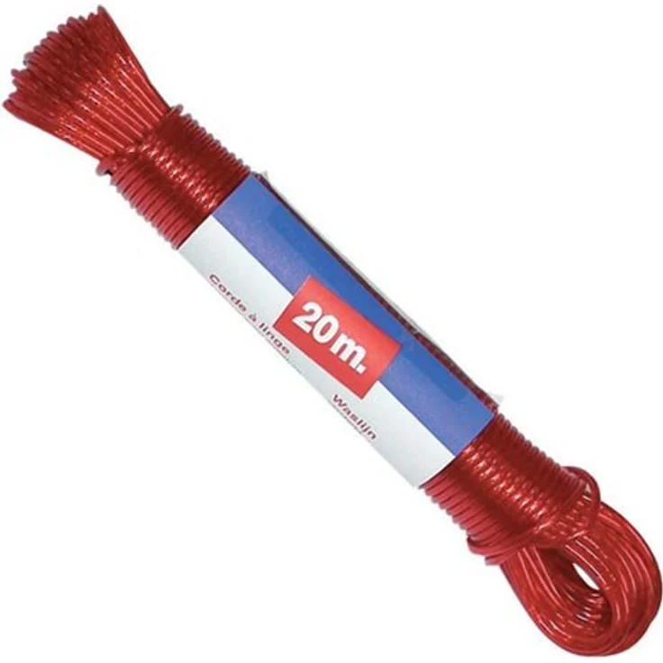 Metaltex Wäscheleine aus beschichtetem Stahl, 20 m, zufällige Farbauswahl