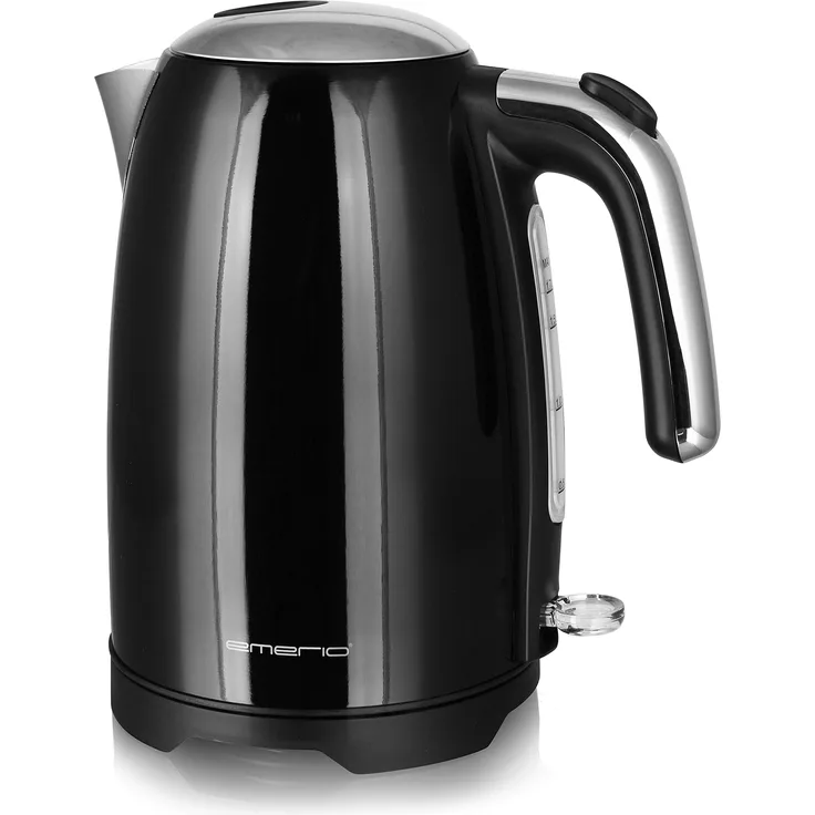 Emerio WK-121591 Wasserkocher, 1.7L, 2200, 1.7 liters, Schwarz