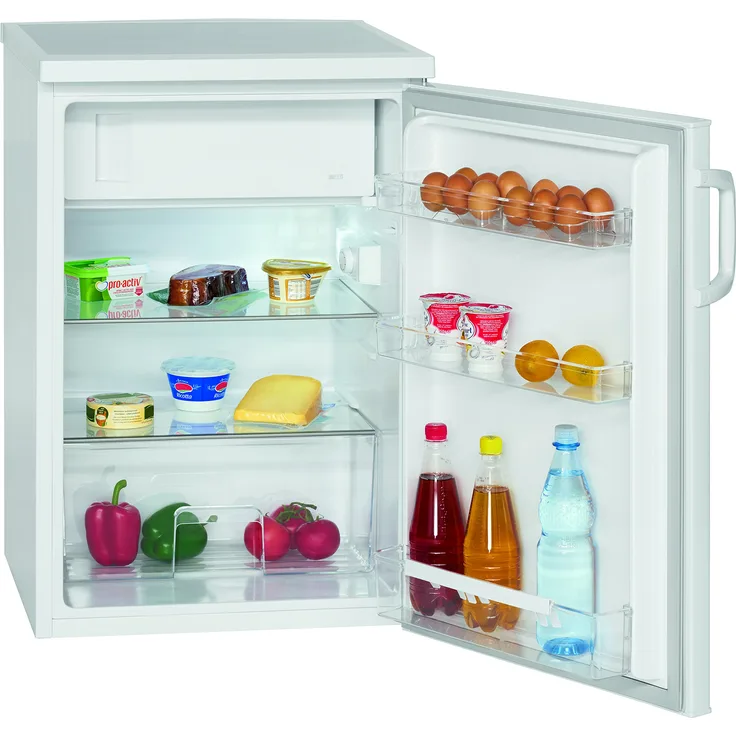 Bomann KS 2194 Kühlschrank, freistehend, weiß, Breite 56 cm, Energieklasse D