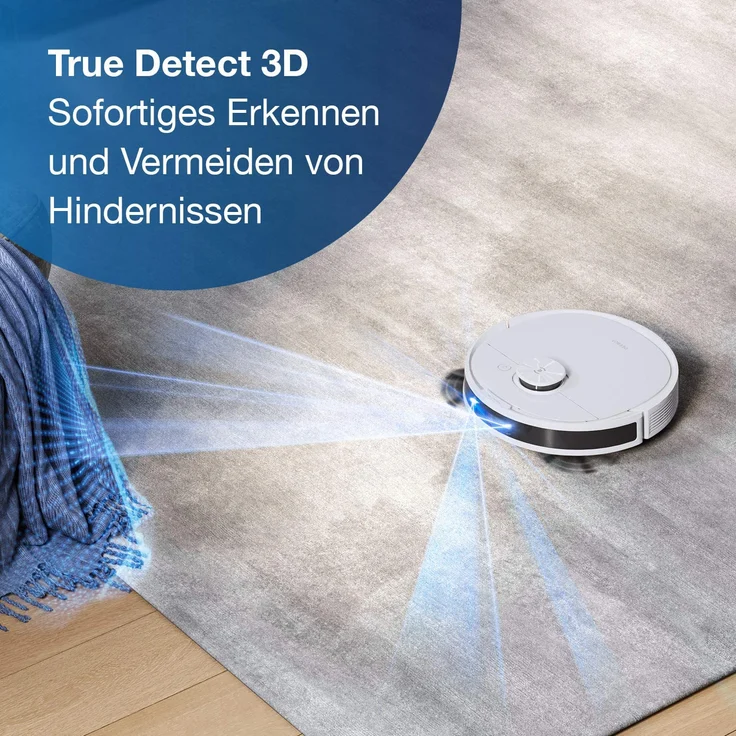 Ecovacs Deebot N8 Pro Saugroboter mit Wischfunktion, True Mapping und TrueDetect 3D Technologie, 110 min Akkubetrieb, 2.600 Pa Saugleistung – Bild 13