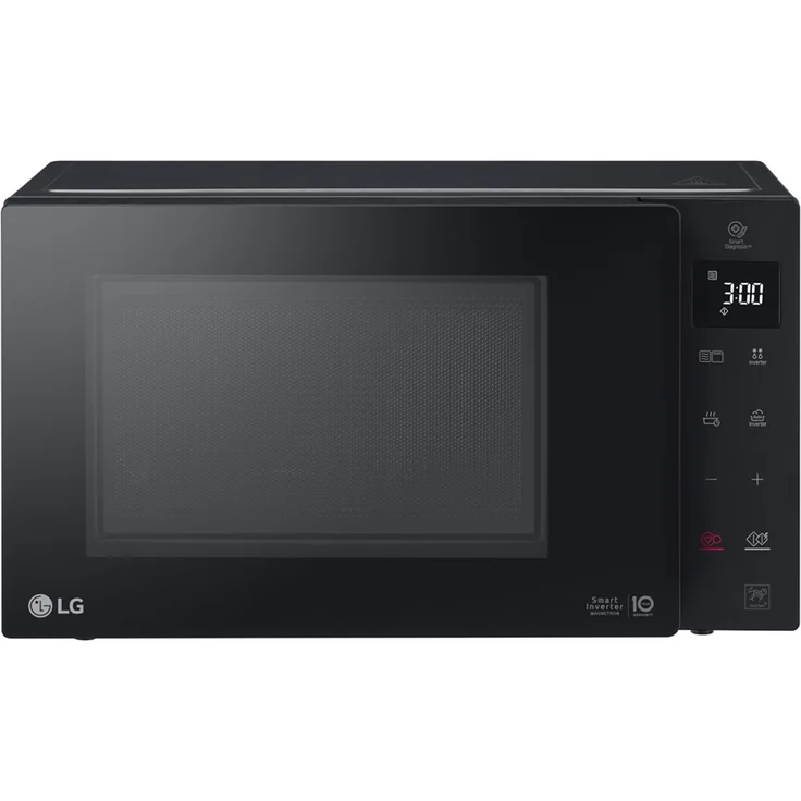 LG Smart Inverter MH6535GIB Mikrowelle mit Grill, Standgerät, 25 Liter Garraum, 1000 Watt, Auftauen, schwarz – Bild 1