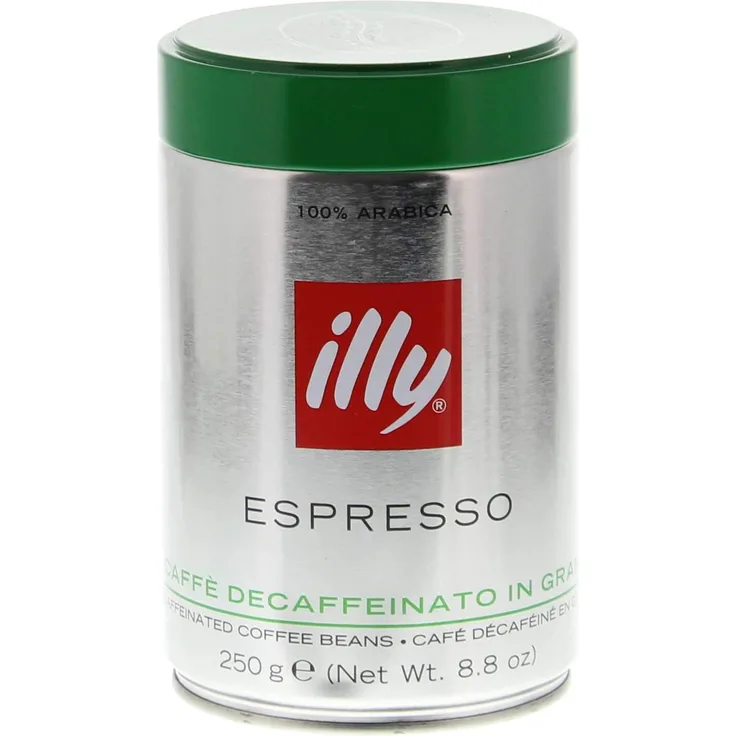 illy Kaffee, Kaffeebohnen Entkoffeiniert - Dose zu 250 g
