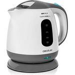 Cecotec Wasserkocher ThermoSense 120. 1 Liter Kapazität, Verwendung ohne Kabel mit 360-Grad-Basis,Abnehmbarer Kalkfilter