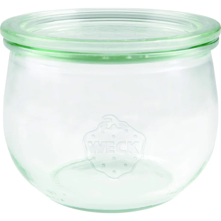Weck 744 Tulpenglas 500 ml Hochwertiges Einweck, Einmach Glas mit Glasdeckel, zum Einkochen, Hitzebeständig, Mikrowellengeeignet, Backofengeeignet, Rundrandglas 6 Stück durchsichtig – Bild 1