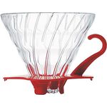 Hario V60 Kaffeetropfer Glas Size 02 rot