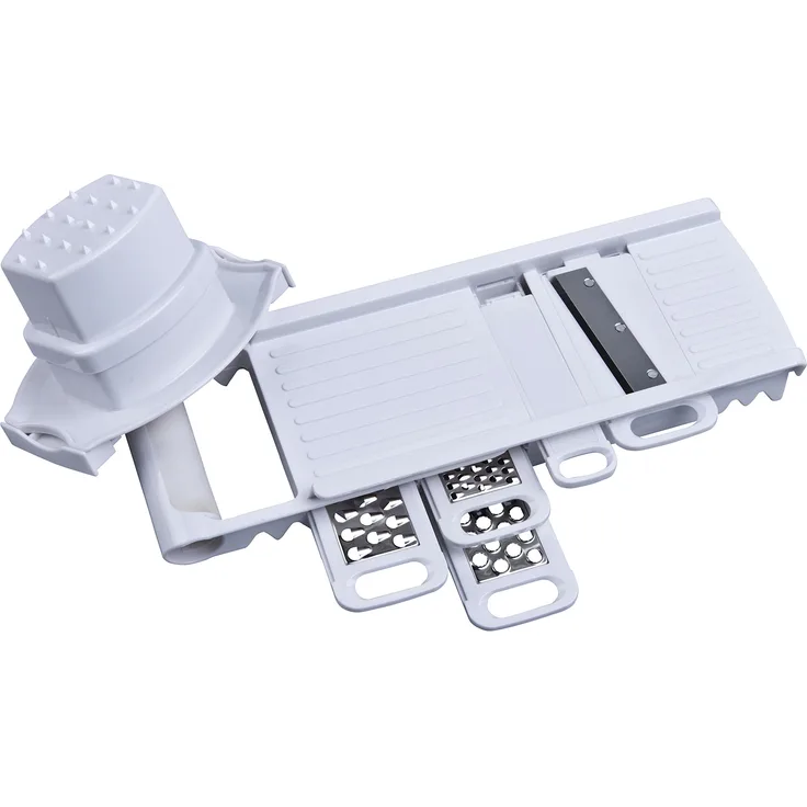 Alpina 871125295450 Multifunktionsreibe, Edelstahl, weiß, 31,5 x 11 x 4,3 cm