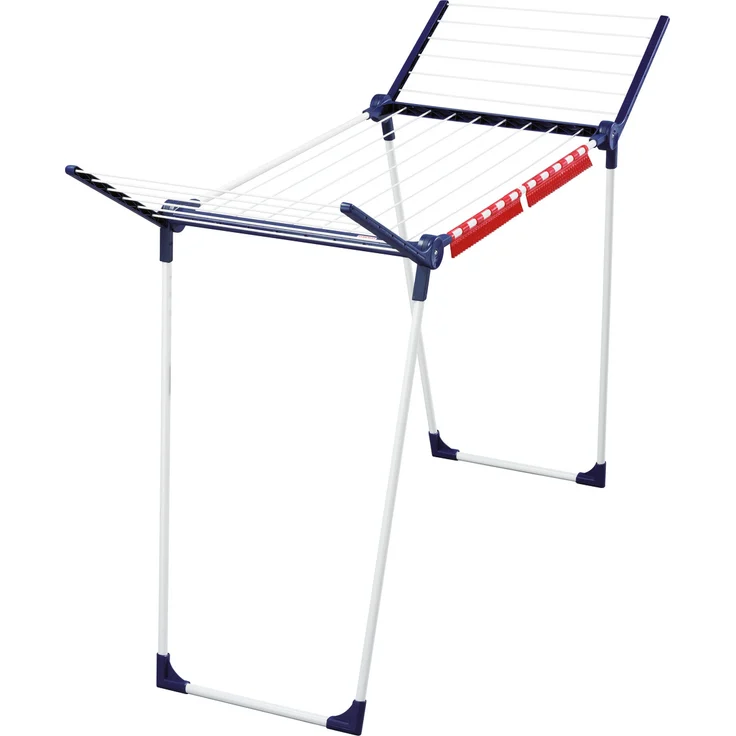 Leifheit Standtrockner Pegasus 150 Solid Slim, standfester Wäscheständer mit Flügeln auch für lange Kleidungsstücke, besonders schmaler Flügelwäschetrockner passt auch durch enge Türen, energiesparend – Bild 2