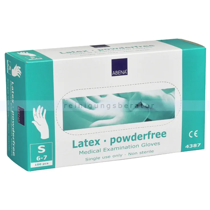 Abena Latexhandschuhe weiß-natur S