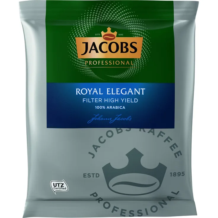 Jacobs Professional Royal Elegant Filterkaffee, 80x60g Filterbeutel, gemahlen, hoch-ergiebig, fruchtiges Aroma, feine Säure, 100% Arabica, UTZ-zertifiziert
