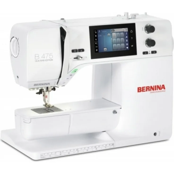 Bernina B 475 QE mit Snap-on-Füßen Nähmaschine, weiß