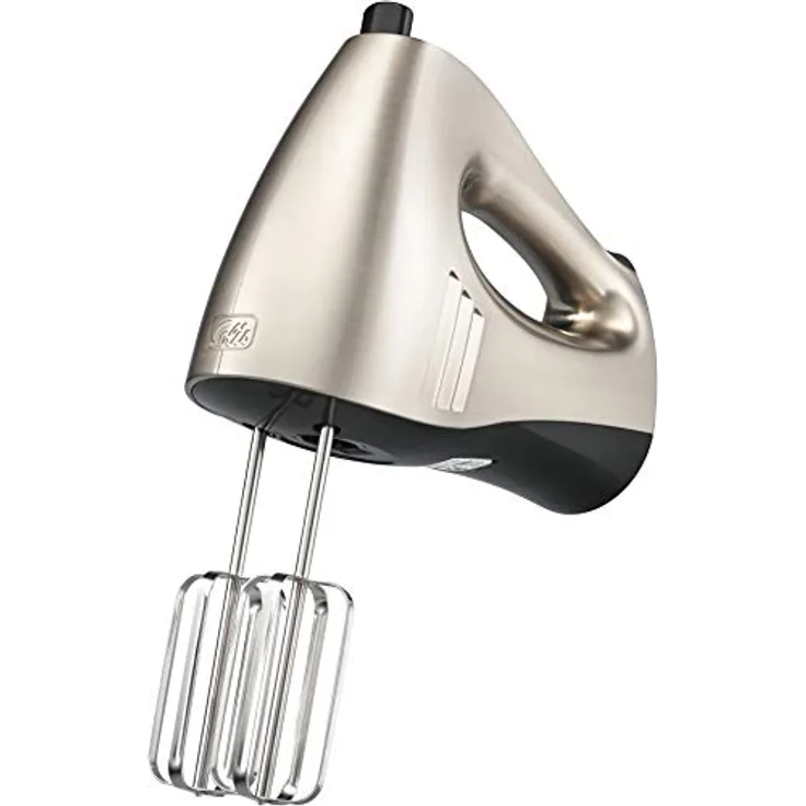 Solis 2 in 1 Handrührgerät und Stabmixer, 16 Geschwindigkeitsstufen, Inkl. Schneebesen, Knethaken, Mixstab mit 4 Aufsätzen, Mixbecher und Aufbewahrungsbox, Hand & Stick Mixer (Typ 8371), grau