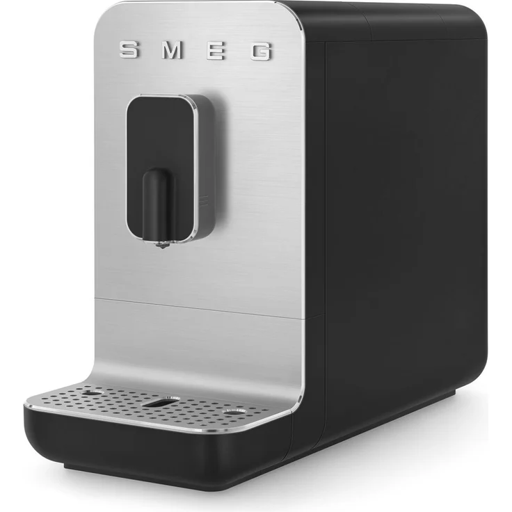 Smeg BCC01 Kaffeevollautomat 50s Style, 1,4 l Wassertank, mit integriertem Mahlwerk, matt schwarz – Bild 1