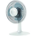 Rowenta VU2310 Essential+ Tischventilator (2 Geschwindigkeitsstufen, verstellbarer Neigungswinkel, 28 Watt, 46 dB(A), 100% Kupfermotor, sehr kompakt) weiß