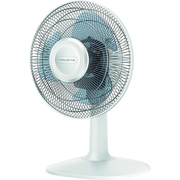 Rowenta VU2310 Essential+ Tischventilator (2 Geschwindigkeitsstufen, verstellbarer Neigungswinkel, 28 Watt, 46 dB(A), 100% Kupfermotor, sehr kompakt) weiß – Bild 1