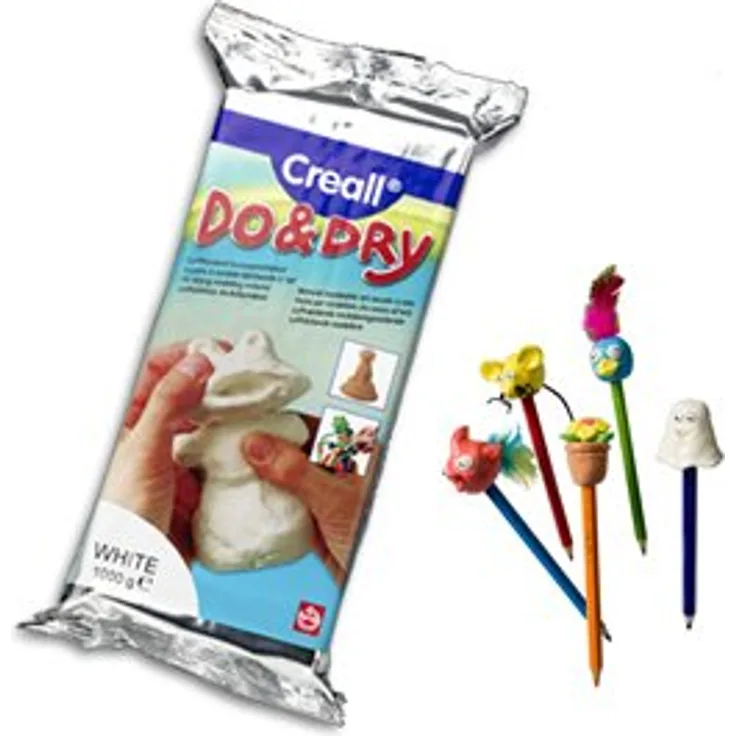 Creall havo26011, Havo Do Trockenmassen Modellier-Set, weiß, 500g