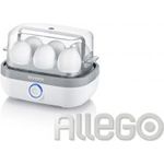 Severin EK 3164 Eierkocher, 420W,  für 6 Eier, Deckel transparent, Kunststoff, weiß, grau