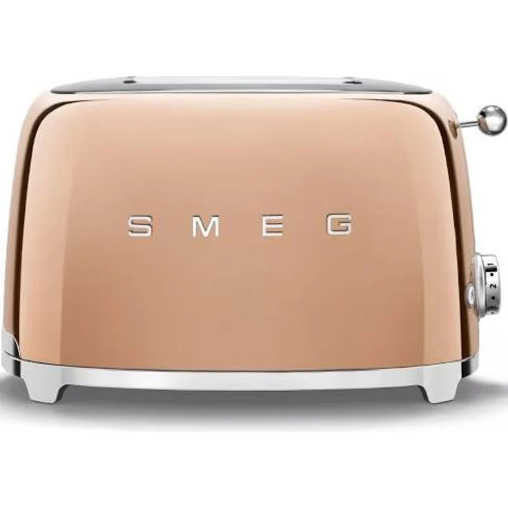 Smeg TSF01RGEU Doppelschlitztoaster, 950W, 6 Bräunungsstufen, bronze – Bild 1