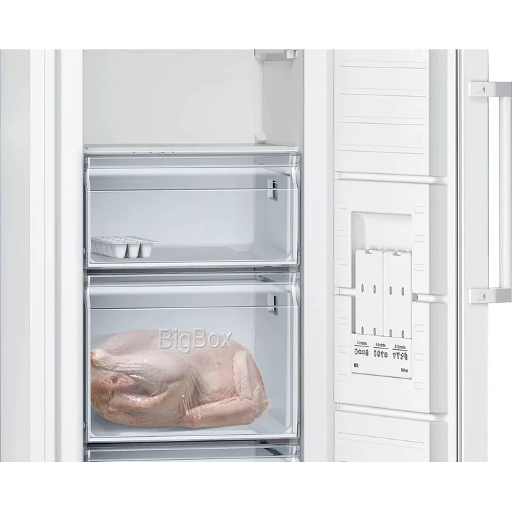 Siemens GS29NVWEP Gefrierschrank, freistehend, weiß, NoFrost, Schnellgefrieren, Breite 60 cm, Energieklasse E – Bild 4