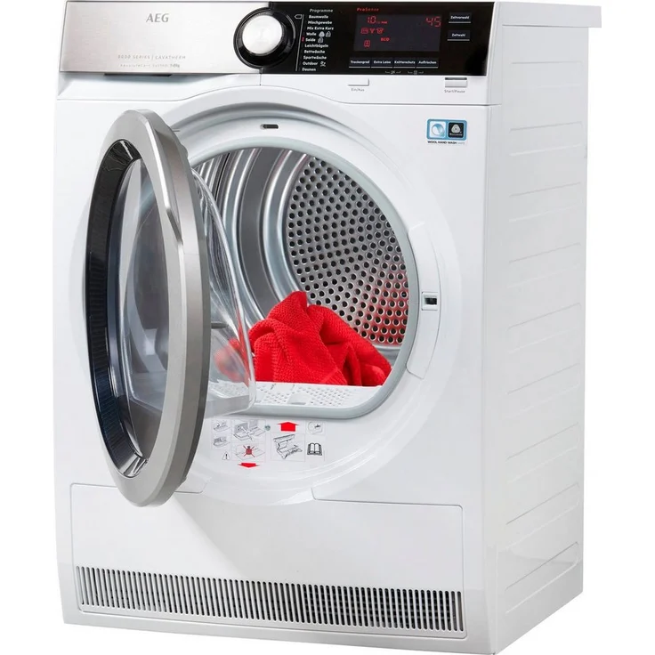 AEG T8DE86685, Wärmepumpentrockner, A+++, Fassungsvermögen 8 kg, Standgerät, Breite 60 cm, Trommelinnenbeleuchtung, Wärmepumpe - Preisvergleich – Bild 2