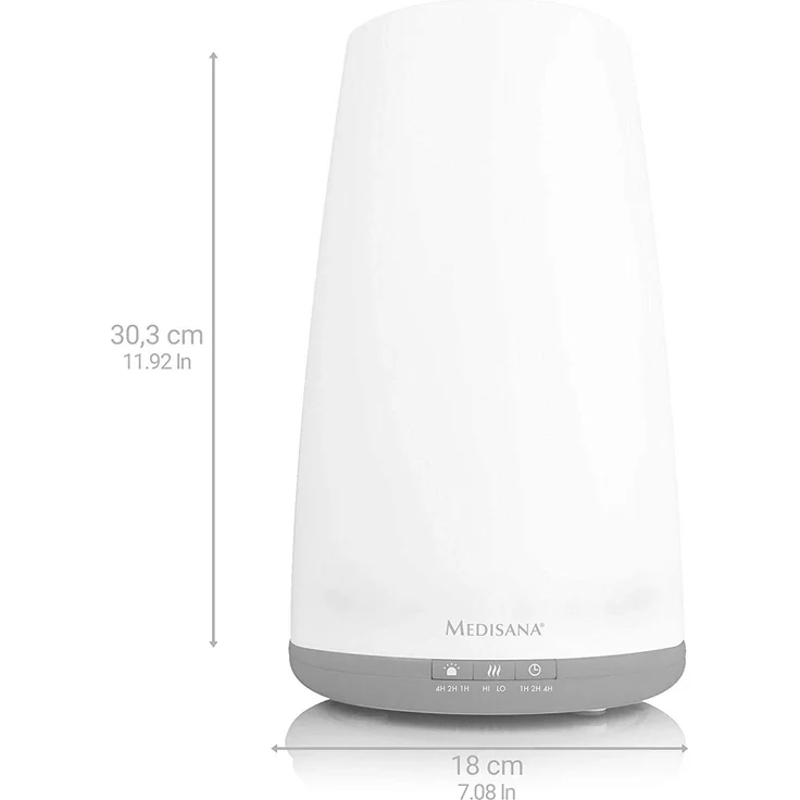 Medisana AH 670 Luftbefeuchter Ultraschall - Luftreiniger mit Aromafach und Vorheizfunktion, Vernebler mit Fernbedienung für Wohn- und Schlafzimmer für trockene Luft, 1,8 L – Bild 2