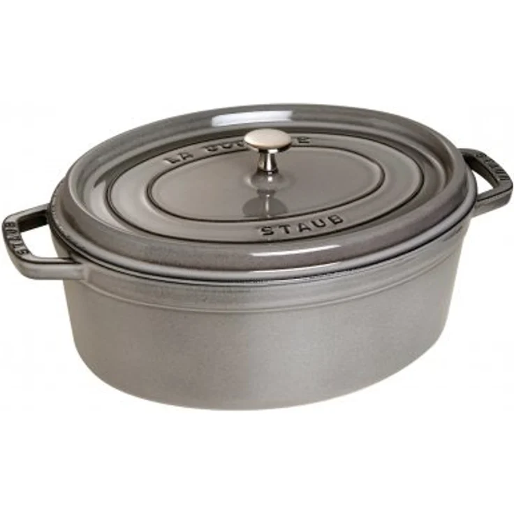 STAUB Cocotte, oval, Induktionsgeeignet, Gusseisen, graphitgrau, 17 cm, 1 Einheiten – Bild 1