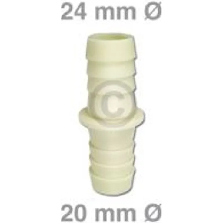 AblaufschlauchVerbinder für 19_22mmØ Bauknecht, Whirlpool, Ikea