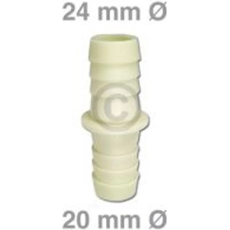 AblaufschlauchVerbinder für 19_22mmØ Bauknecht, Whirlpool, Ikea