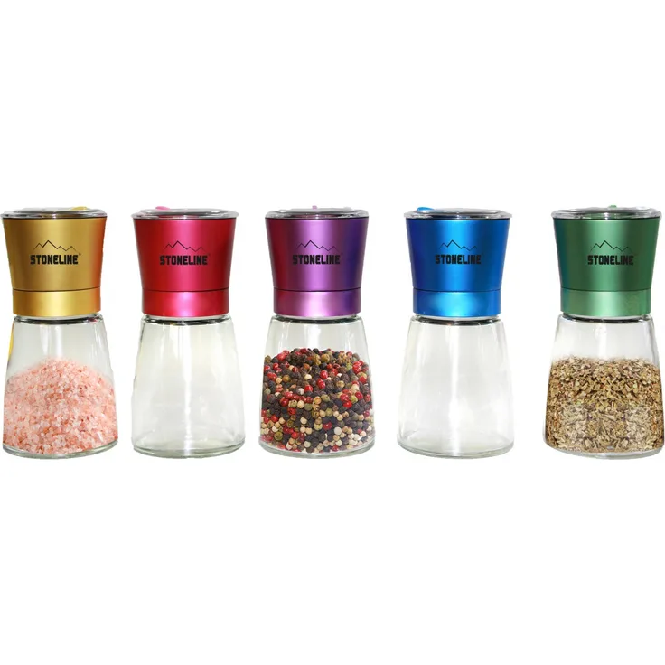 STONELINE Salz- Pfeffermühlen-Set, 5-tlg.