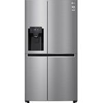 LG GSL461ICEE Side-by-Side-Kühlschrank, freistehend, edelstahl, NoFrost, Wasserspender, Wassertank, LED, Breite 91.2 cm, Energieklasse E